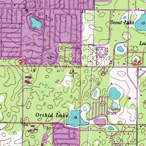 Topographic Map of Chasco Elementary School, FL