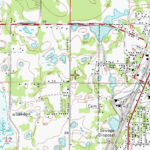 Topographic Map of Apostolic Church House of Prayer, FL