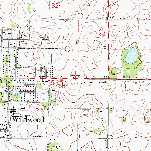 Topographic Map of The Assembly, FL