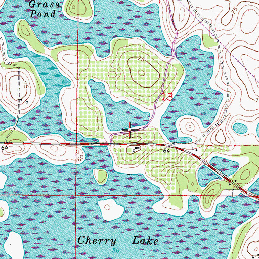 Topographic Map of Hope Lutheran Church, FL