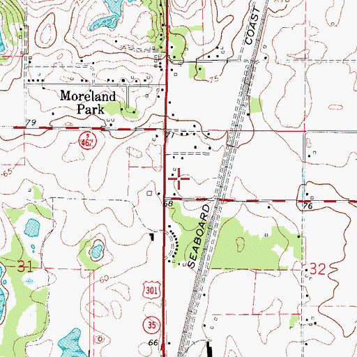 Topographic Map of Faith Presbyterian Church, FL