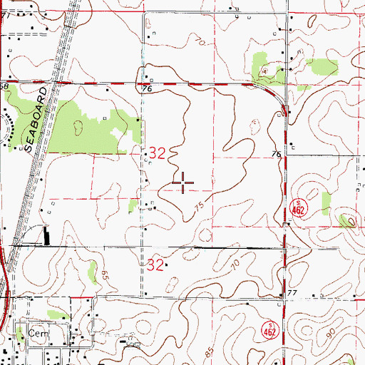 Topographic Map of Saint Vincent De Paul Catholic Church, FL