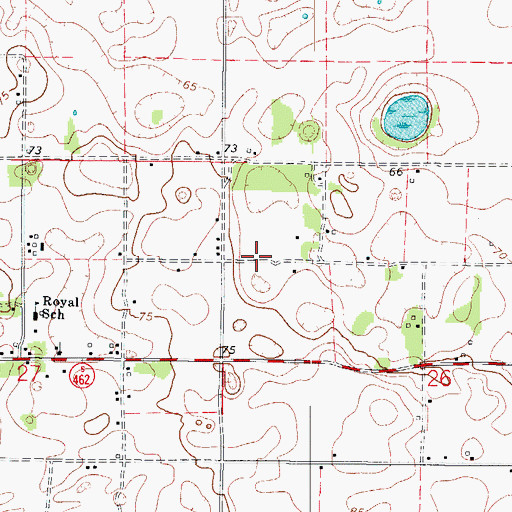 Topographic Map of New Life Center Church of God, FL