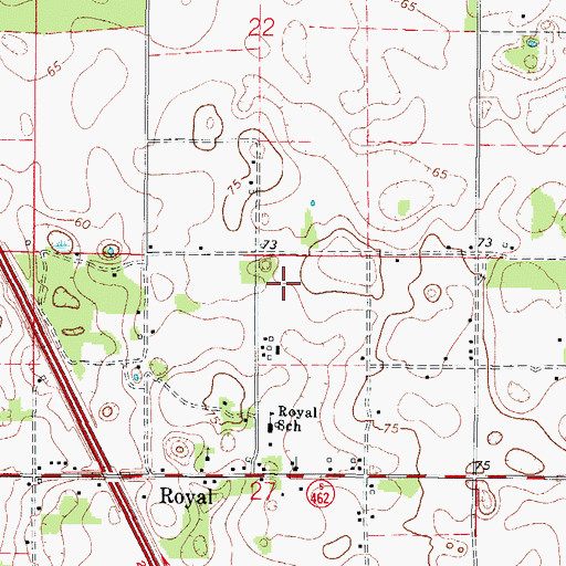 Topographic Map of Bible Church of God, FL