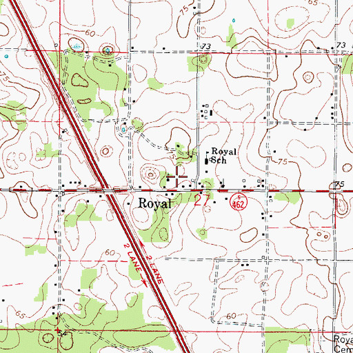 Topographic Map of Ebenezer AME Church, FL