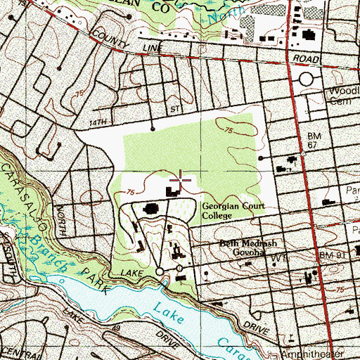 Topographic Map of Little Theater, NJ