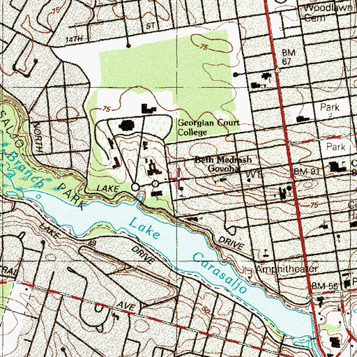 Topographic Map of Apollo Fountain, NJ