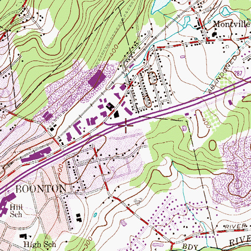 Topographic Map of Interchange 45, NJ