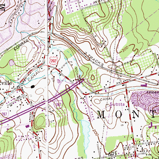 Topographic Map of Interchange 47, NJ