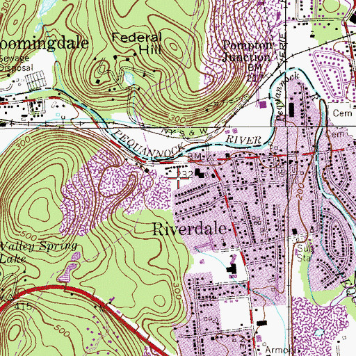 Topographic Map of Interchange 53, NJ