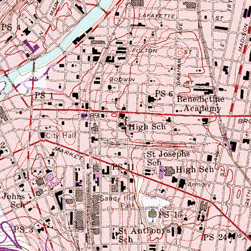 Topographic Map of Edward W Kilpartick Elementary School, NJ