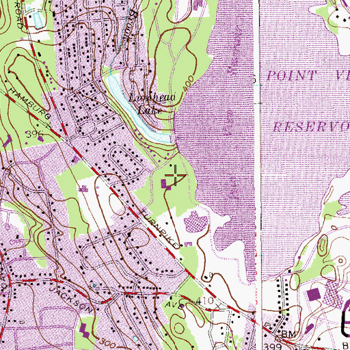 Topographic Map of Albert P Terhune Elementary School, NJ