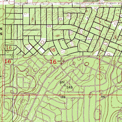 Topographic Map of Community Congregational Christian Church, FL