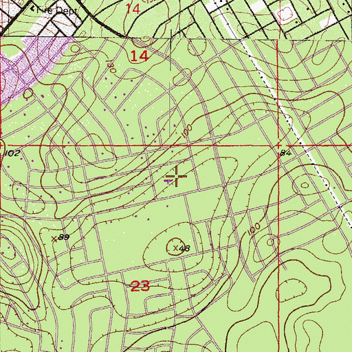 Topographic Map of Saint Elizabeth Ann Seton Catholic Church, FL