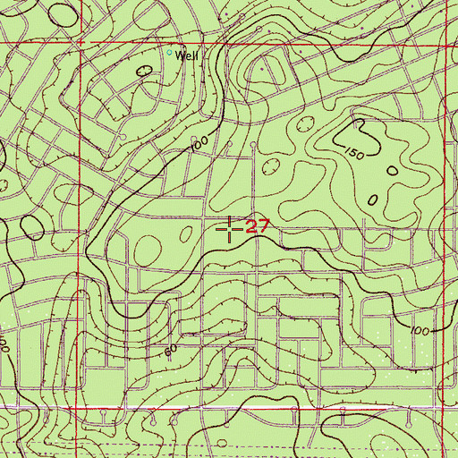 Topographic Map of Grace Baptist Church, FL