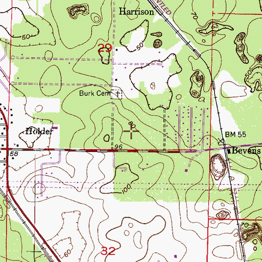 Topographic Map of Quail Run Community Center, FL