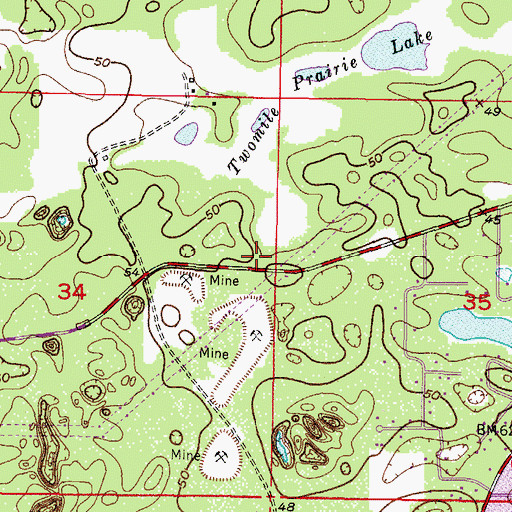 Topographic Map of Hernando Church of Christ, FL