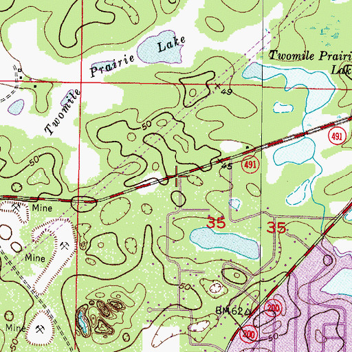 Topographic Map of House of Power Church, FL
