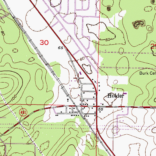 Topographic Map of Lighthouse for Truth Tabernacle Church, FL
