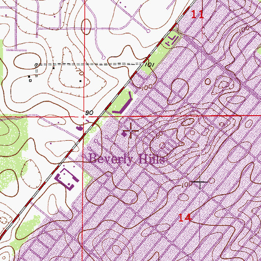 Topographic Map of Our Lady of Grace Catholic Church, FL