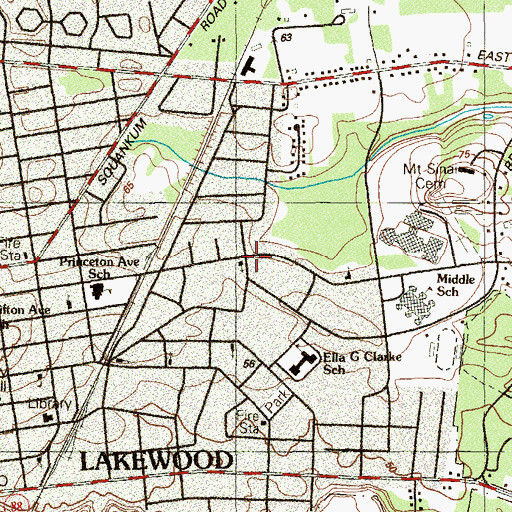 Topographic Map of Christian Missionary Church, NJ