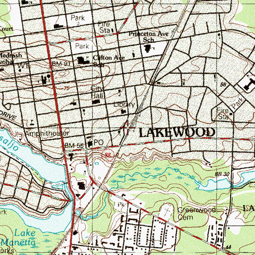 Topographic Map of Latin American Pentecostal Church, NJ
