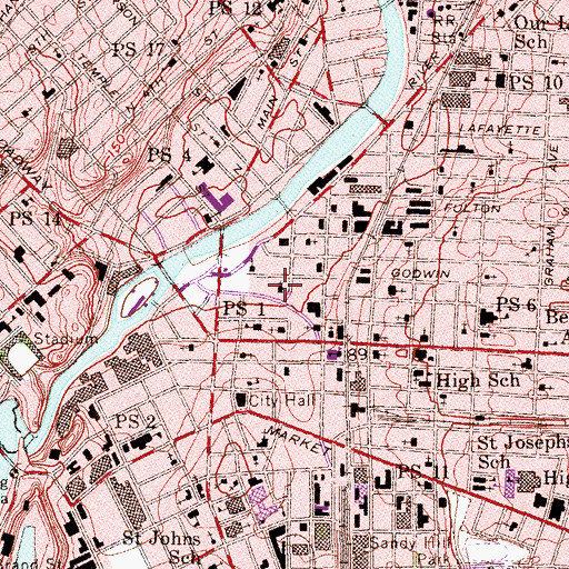Topographic Map of Saint Michaels Orthodox Church (historical), NJ
