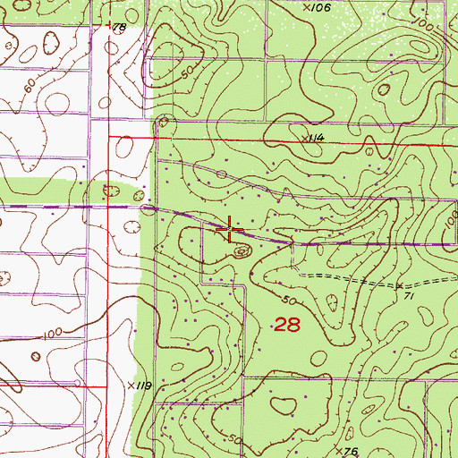 Topographic Map of Progress Energy Electric Substation, FL