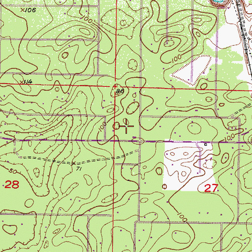 Topographic Map of Kingdom Hall of Jehovahs Witnesses, FL