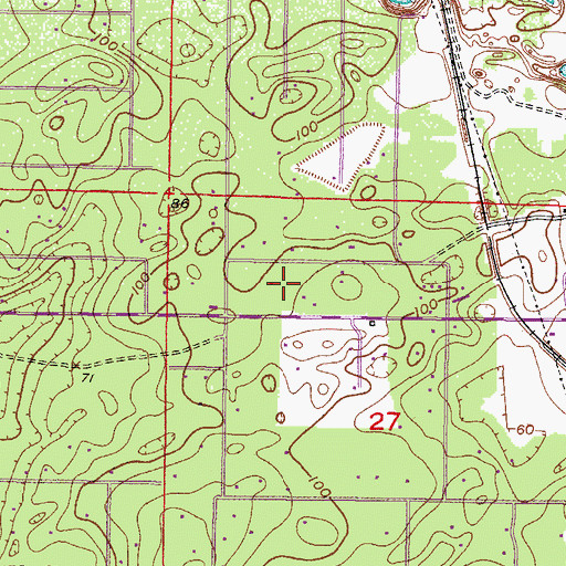 Topographic Map of Hernando United Methodist Church, FL