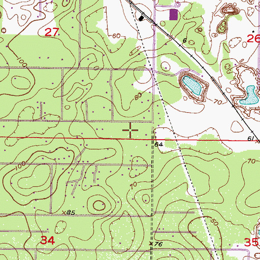 Topographic Map of Calvary Christian Center, FL