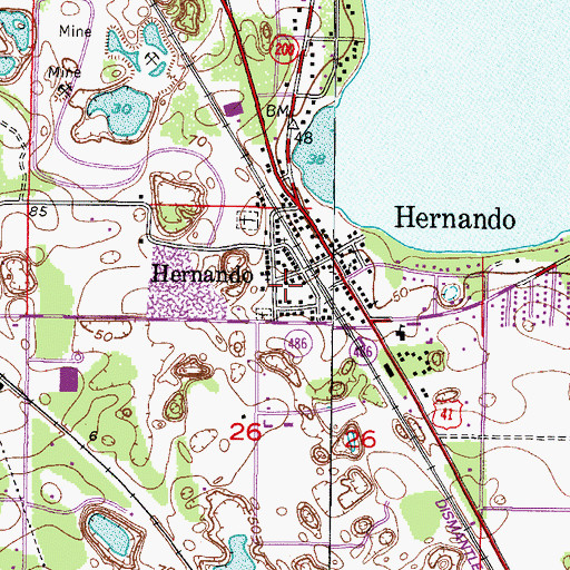 Topographic Map of Church of the Living God, FL