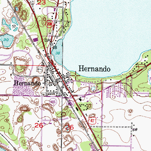 Topographic Map of Citrus County Sheriffs Office-Substation, FL