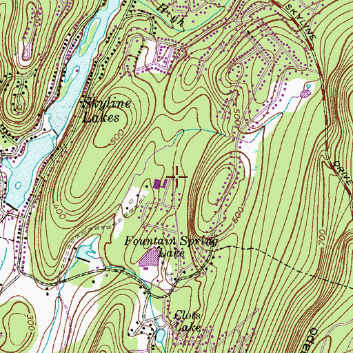 Topographic Map of Peter Cooper Elementary School, NJ