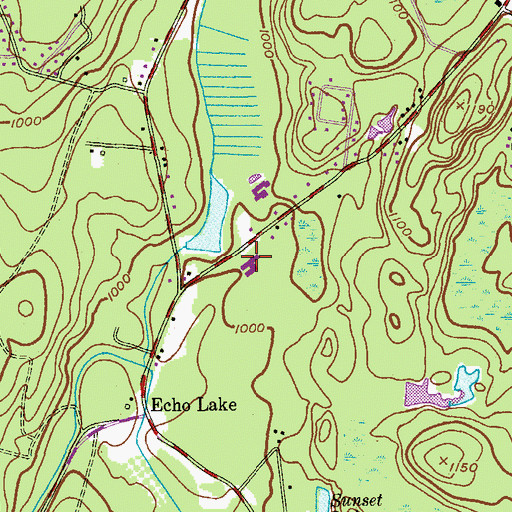 Topographic Map of Maple Road Elementary School, NJ