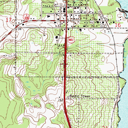 Topographic Map of Community Presbyterian Church, FL
