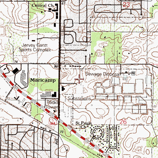 Topographic Map of Ocala Fire and Rescue Station 2, FL