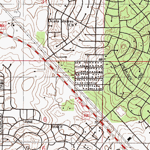 Topographic Map of Mishkan Messianic Congregation, FL