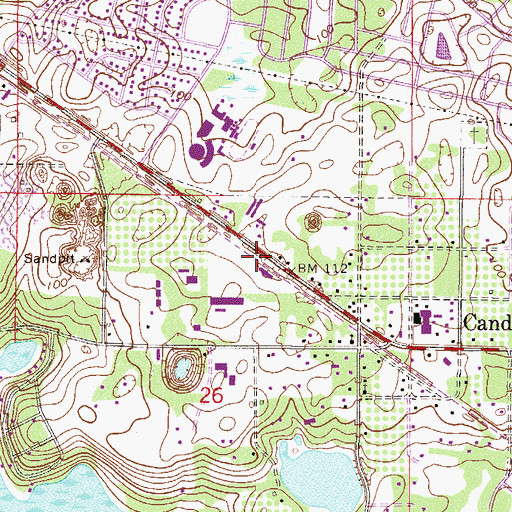 Topographic Map of Immaculate Heart of Mary Church, FL