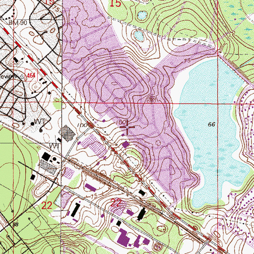 Topographic Map of Saint Stephens Episcopal Church, FL