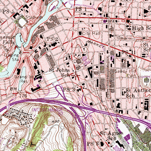 Topographic Map of Latin American Christian Pentecostal Church of God, NJ