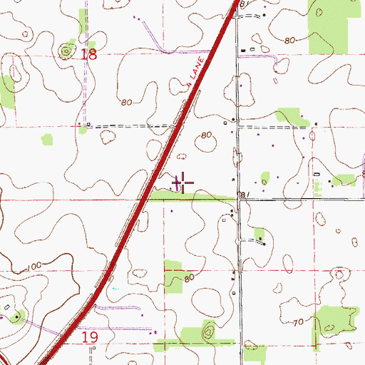 Topographic Map of Christ the King Catholic Church, FL
