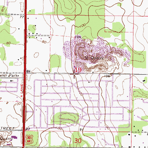 Topographic Map of Christ Anglican Church, FL