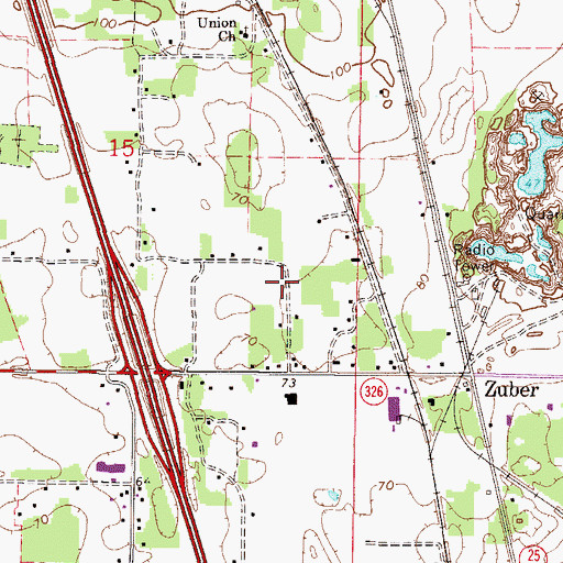 Topographic Map of Alltel Communications Tower, FL