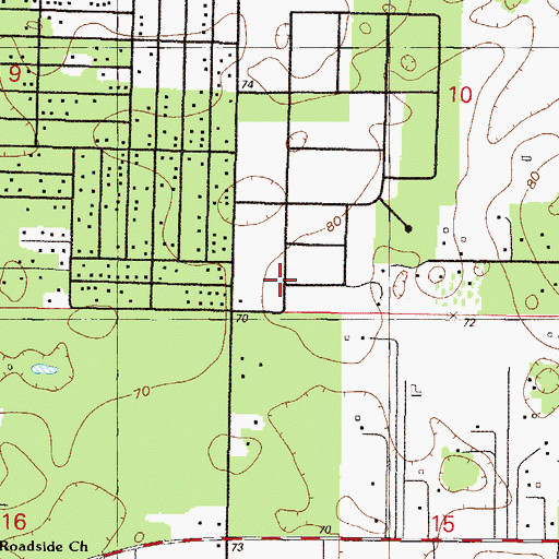 Topographic Map of Kingdom Hall of Jehovah's Witnesses, FL