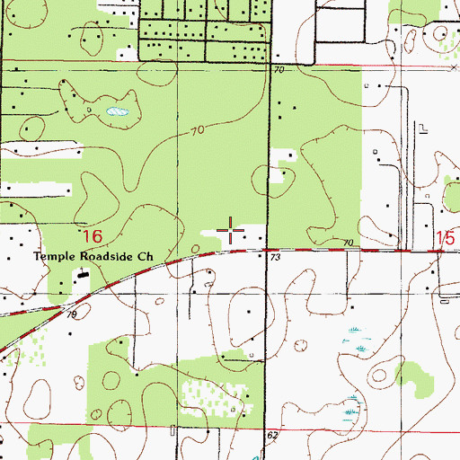 Topographic Map of Our Lady of Guadalupe Catholic Church, FL