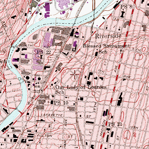 Topographic Map of Paterson Engine House Number 2, NJ