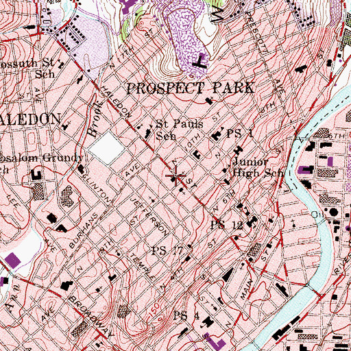 Topographic Map of Bethel Christian Reformed Church, NJ