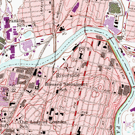 Topographic Map of Epworth Methodist Episcopal Church, NJ