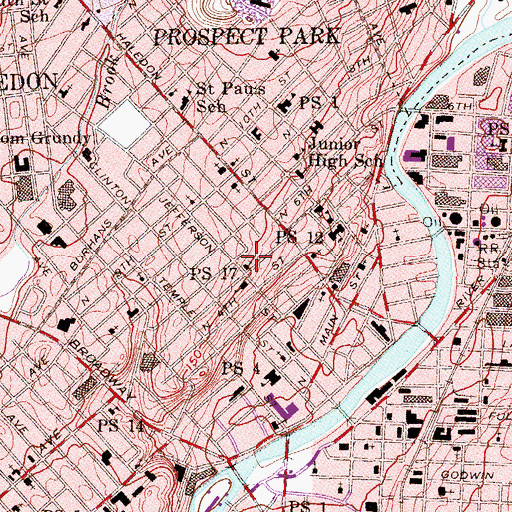 Topographic Map of Christian Assembly Church, NJ